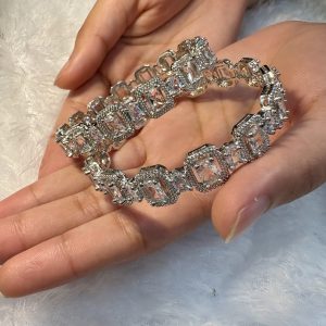 Transparent Premium Stone Bangles