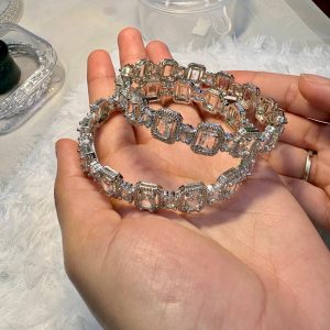 Transparent Premium Stone Bangles