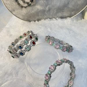 Multi-colored Stone Bangles