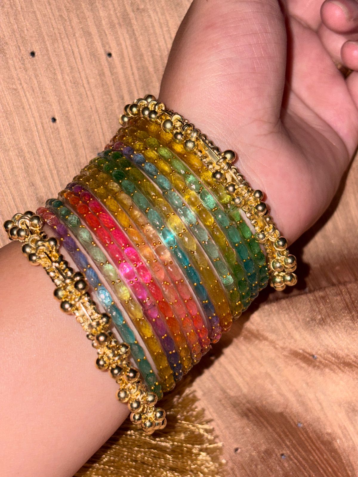 Heavy Kashmiri Ghungroo Bangle Set - Image 3
