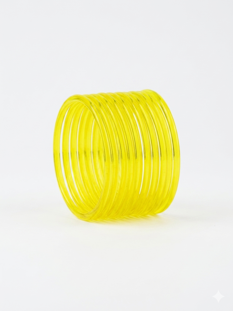 Yellow Jelly Bangles - Image 4