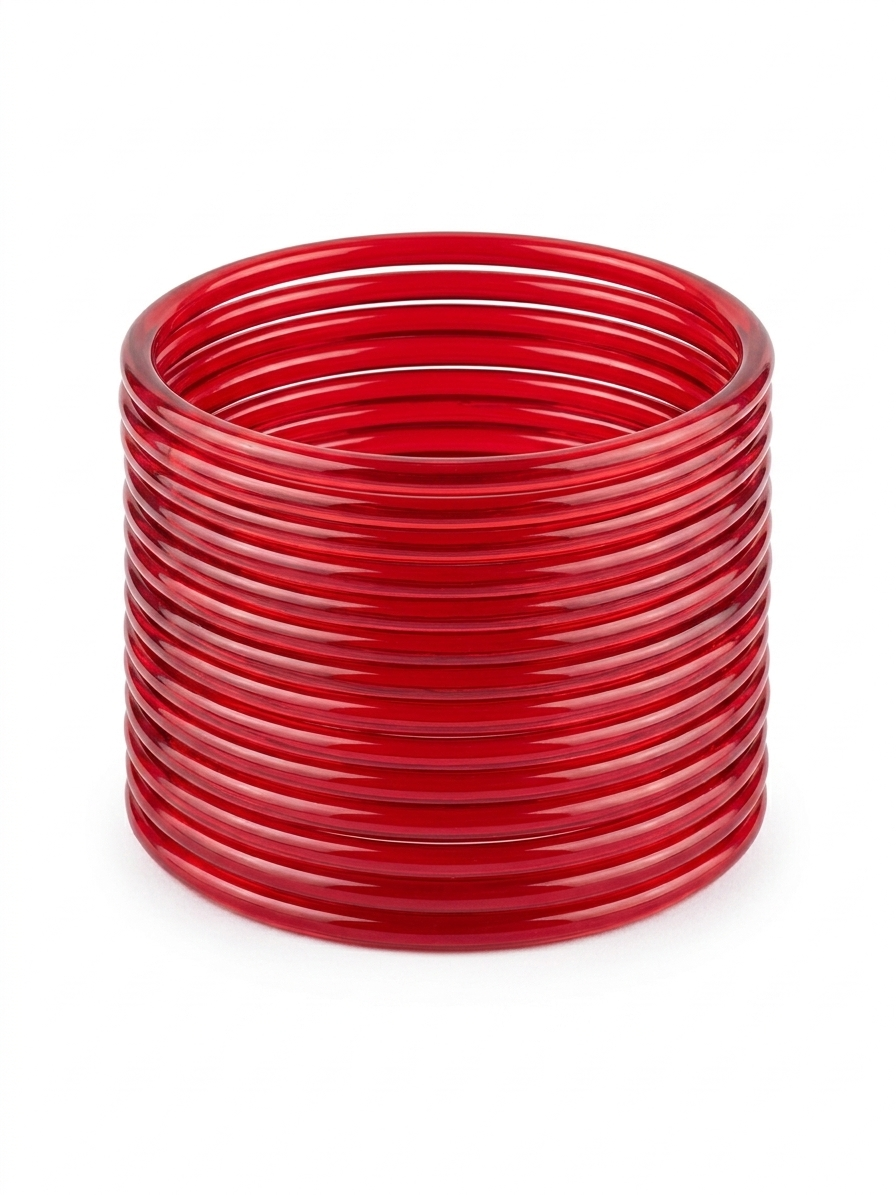 Red Jelly Bangles - Image 3