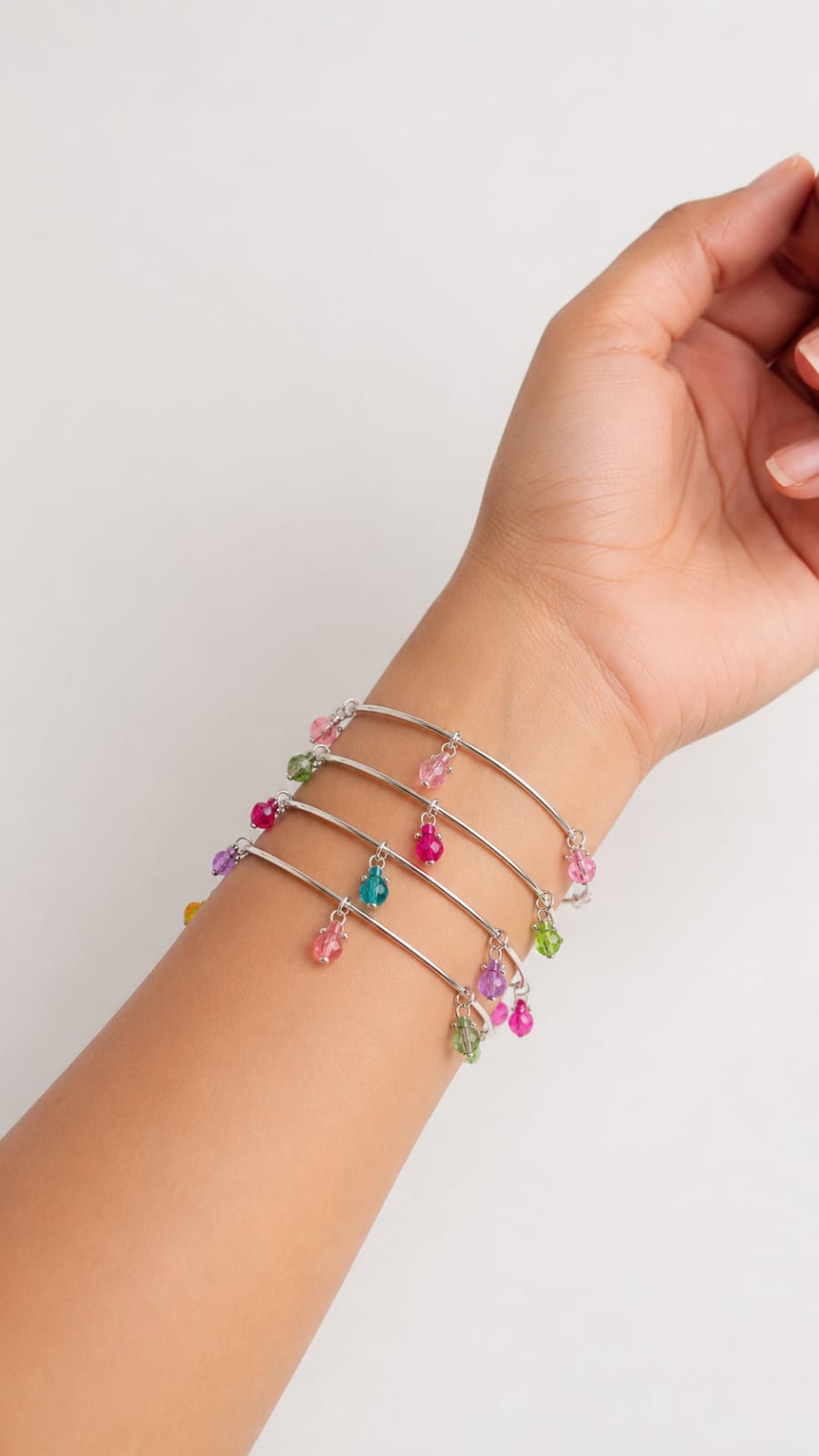 Multikashmiri Ghungroo Bangles (8 pieces) - Image 2