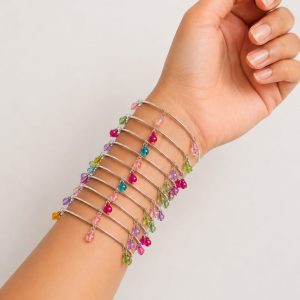 Multikashmiri Ghungroo Bangles (8 pieces)