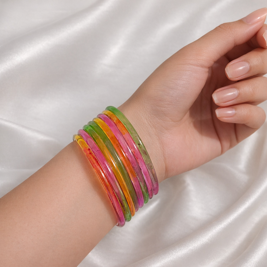 Multicolor Jelly Bangles - Image 2