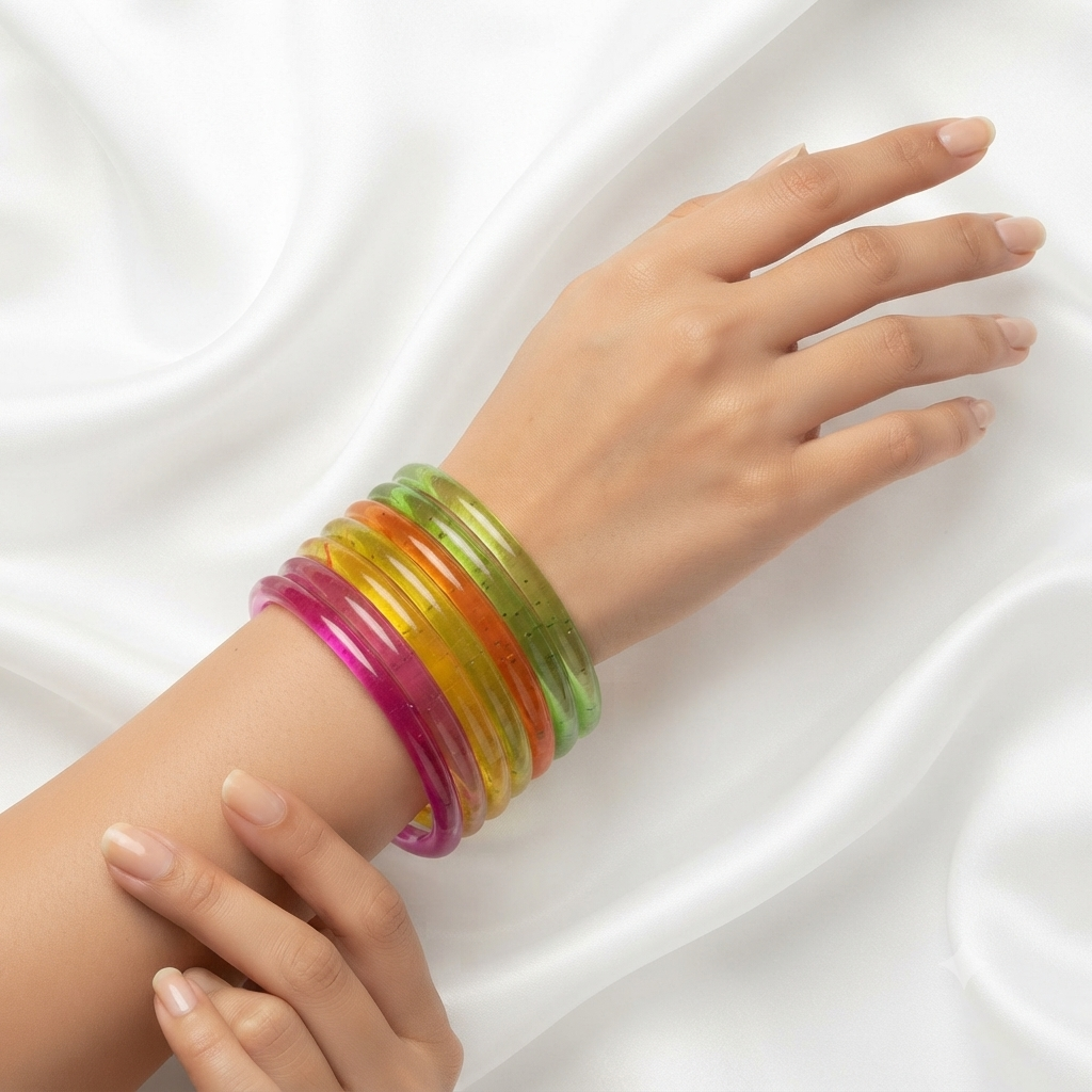 Multicolor Jelly Bangles