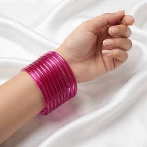 Raani Pink Jelly Bangles