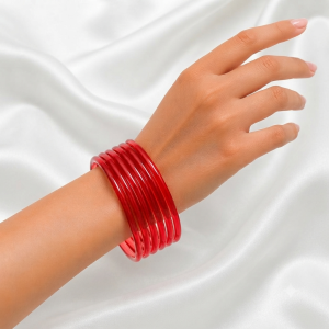 Red Jelly Bangles