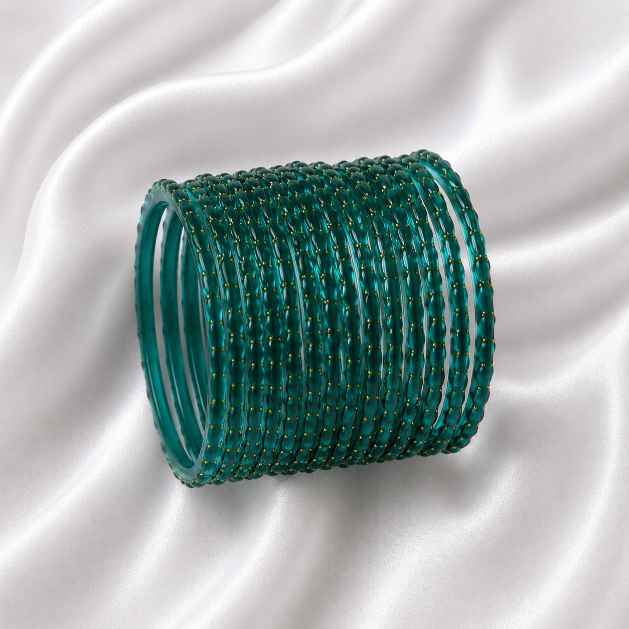 Radium Raindrop Glass Bangles - Image 2